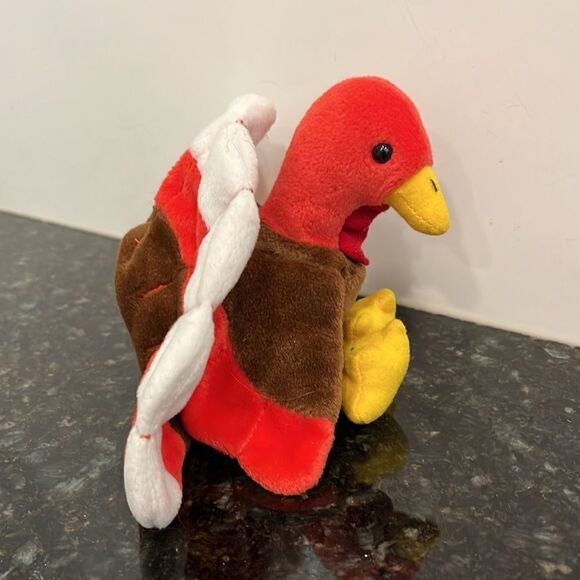 Ty Beanie Babies "Gobbles" the Turkey/Vintage Holiday Decor - Picture 4 of 10